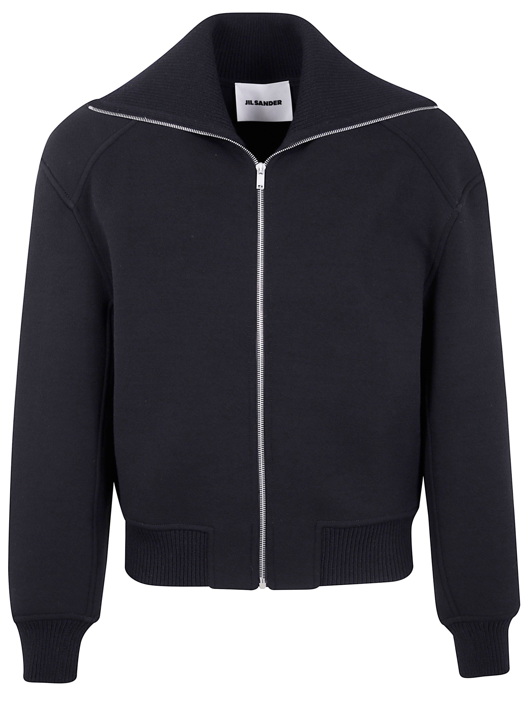 JIL SANDER Men's Wool Bomber Jacket - FW25 Collection