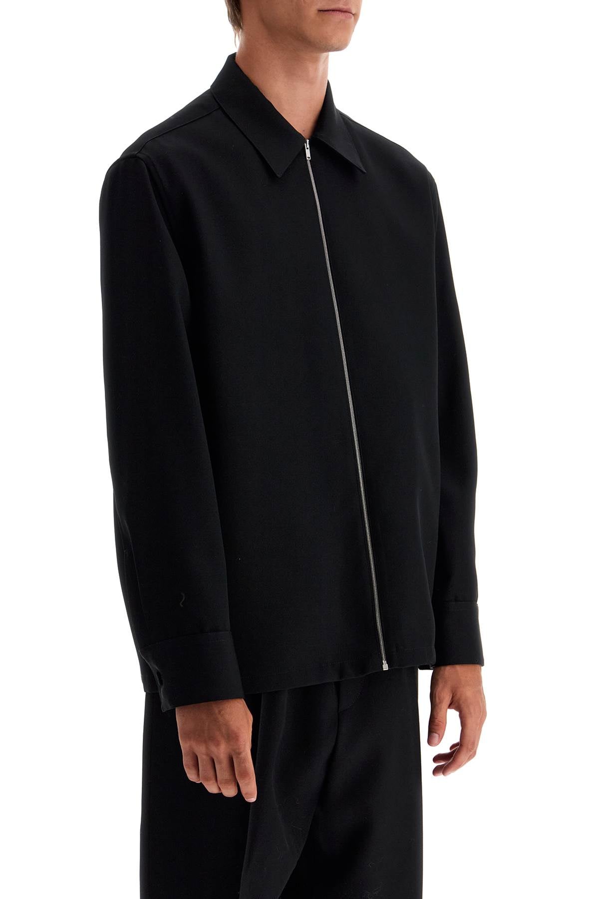 JIL SANDER Men's Gabardine Shirt - FW25 Collection