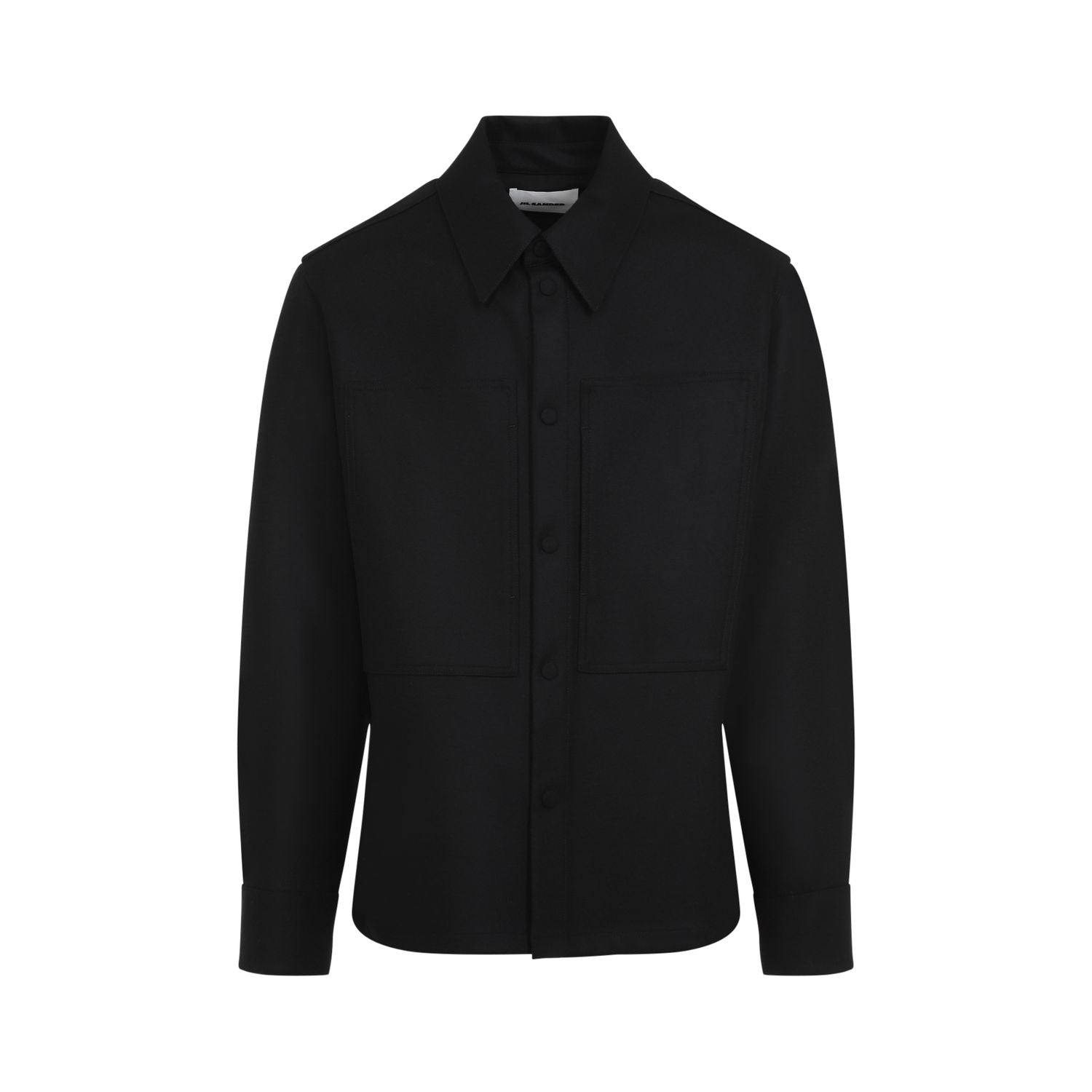 JIL SANDER Men's Wool Shirt - Fall/Winter 24 Edition