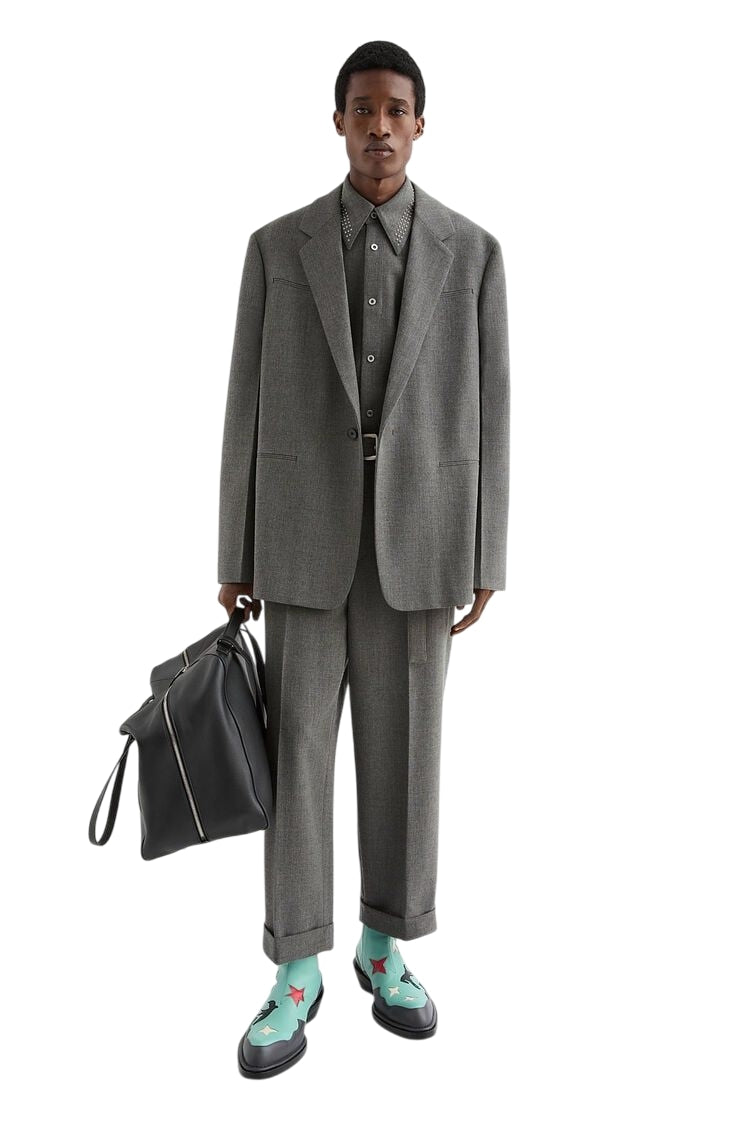 JIL SANDER Belted Canvas Trousers for Men - FW25 Collection