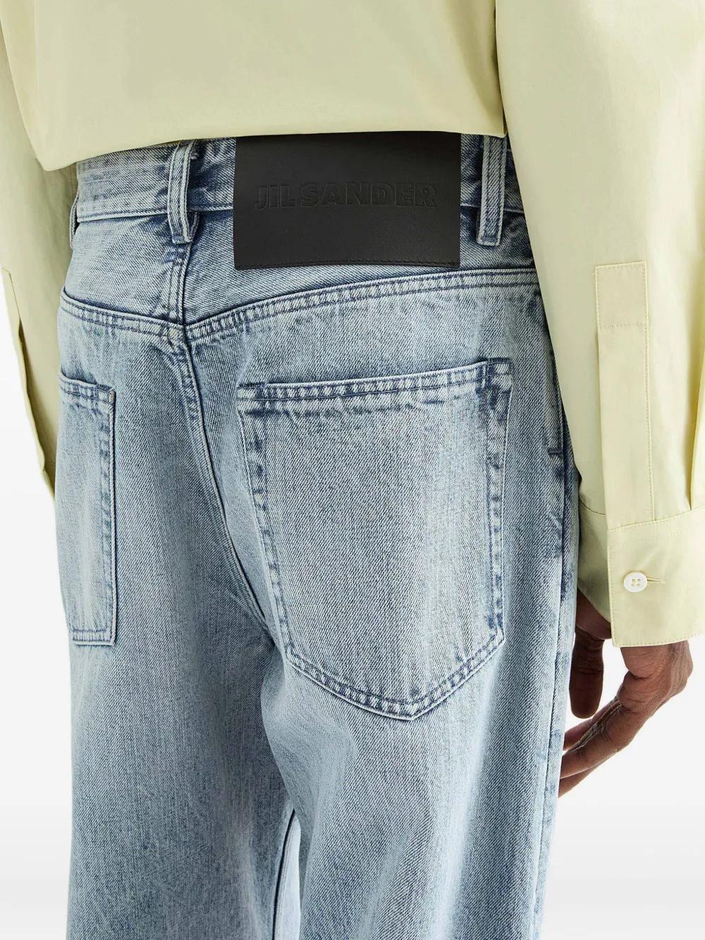 JIL SANDER Treated Trousers for Men - FW25