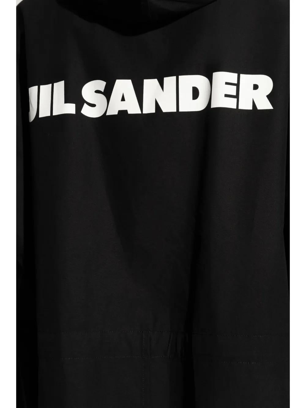 JIL SANDER Oversized Cotton Logo Parka Jacket - Size 50