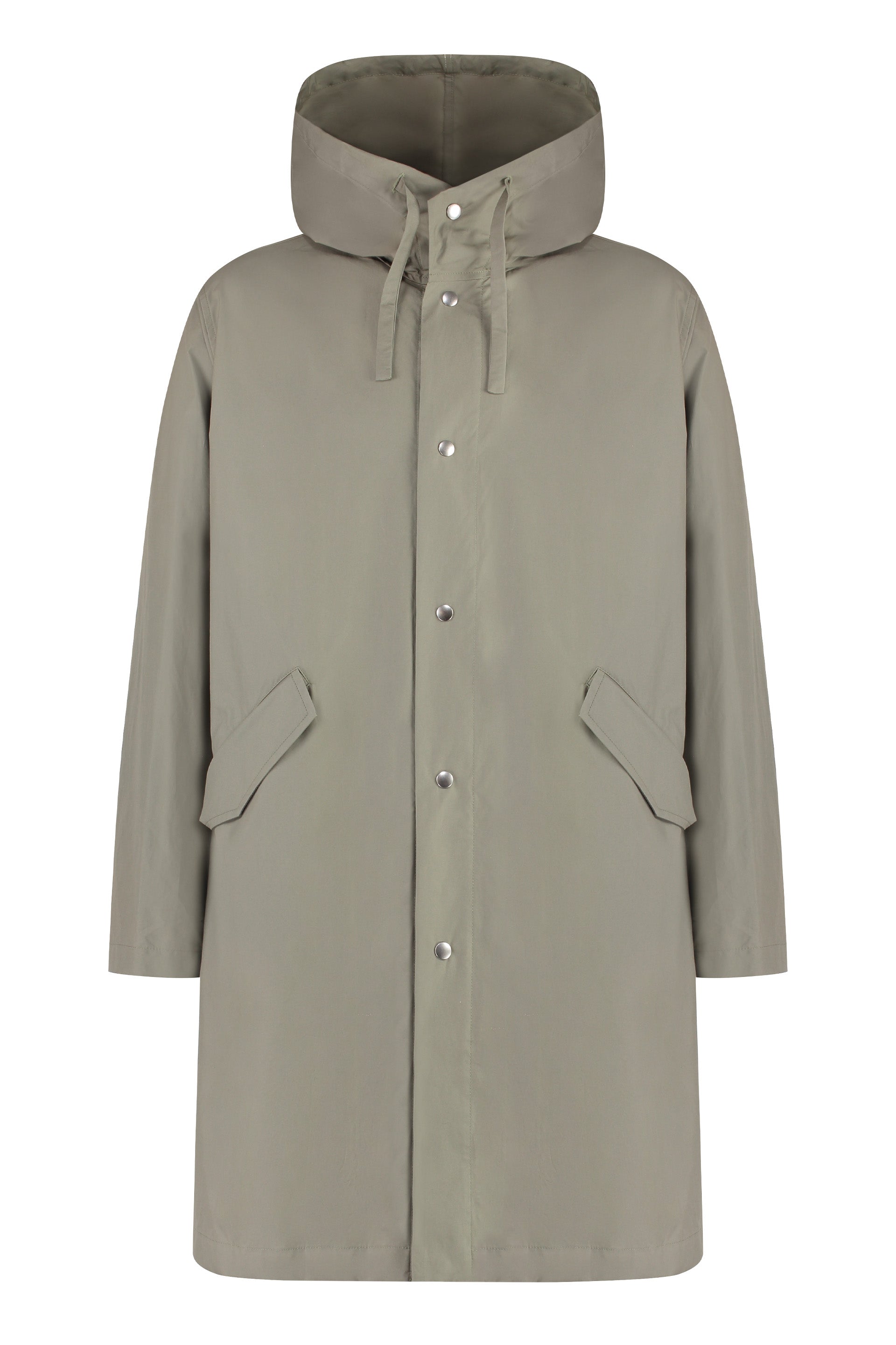 JIL SANDER Oversized Hooded Cotton Parka Jacket
