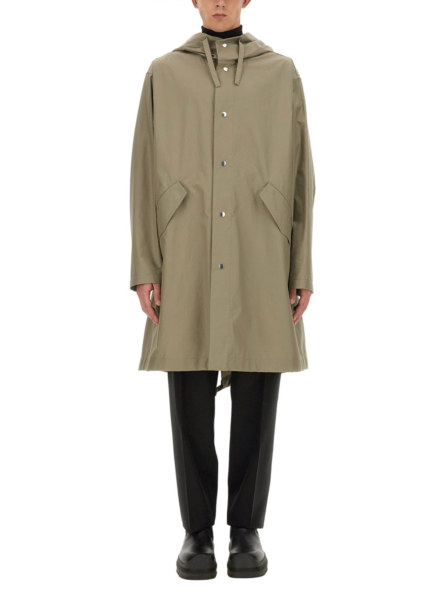 JIL SANDER Parka Jacket with Logo - Size 48 IT