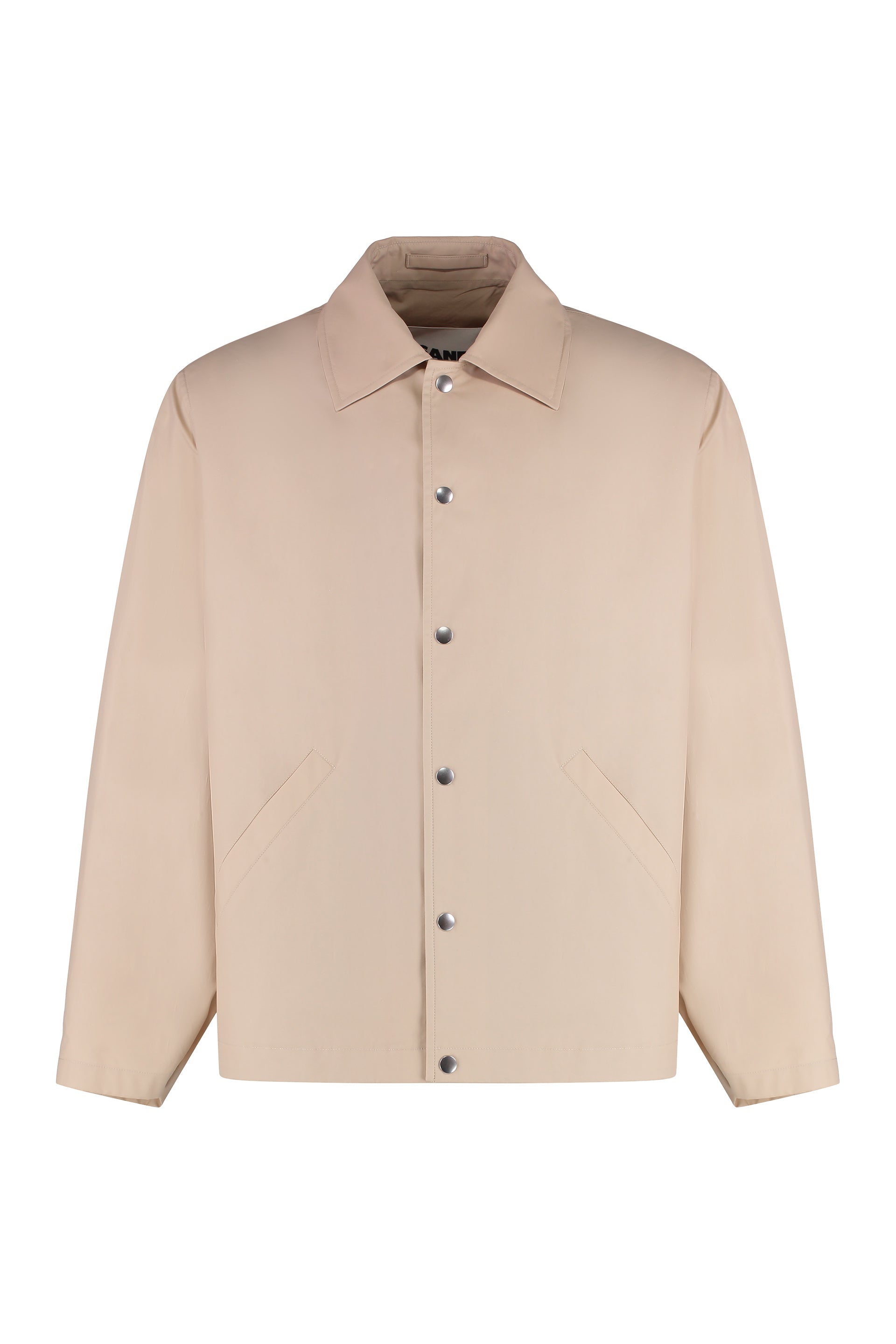JIL SANDER Boxy Fit Button-Front Cotton Jacket