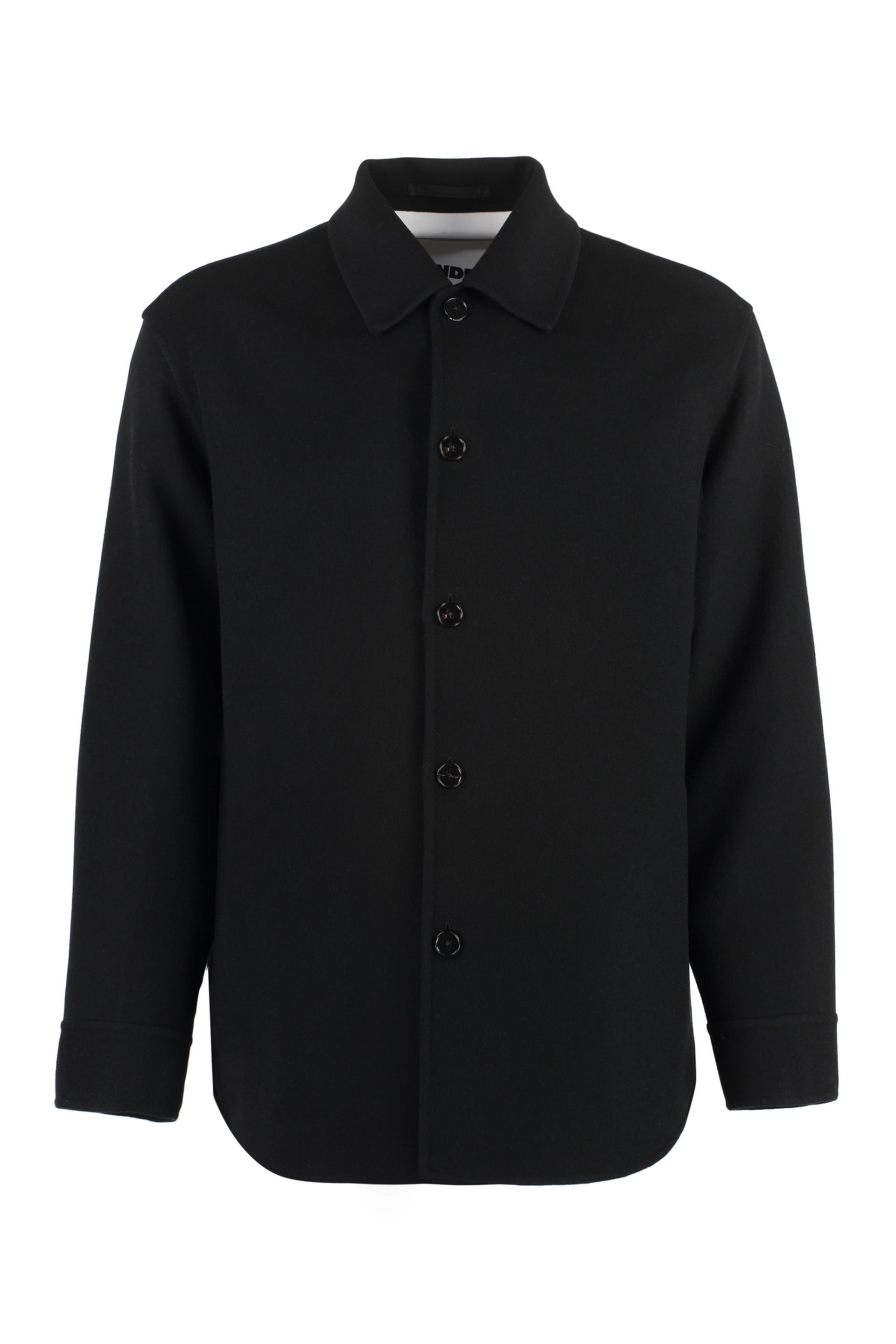 JIL SANDER Cashmere Overshirt with Front Pockets
