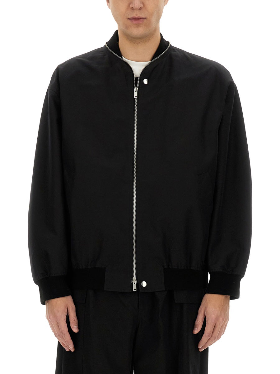 JIL SANDER Zipped Bomber Jacket for Men - SS25 Edition