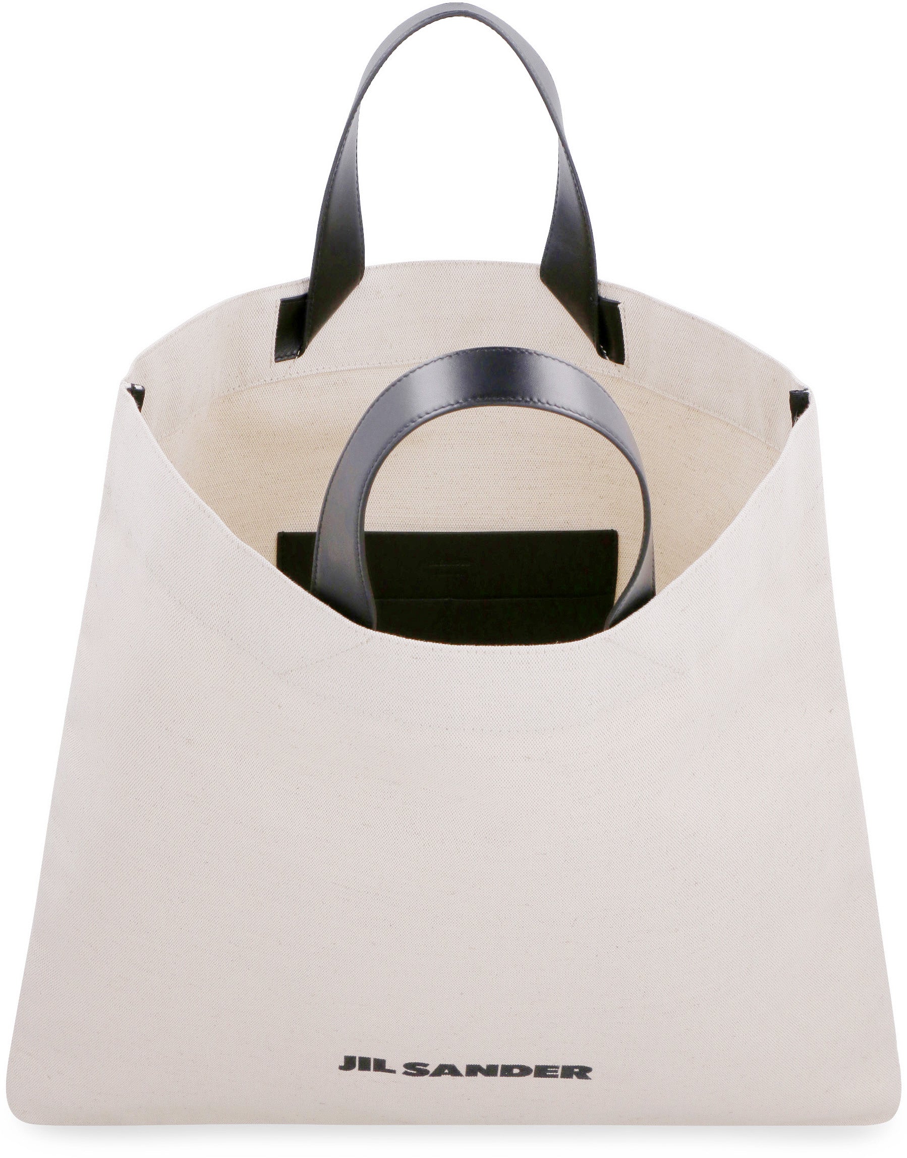 JIL SANDER Canvas Tote Handbag - 48cm x 47cm