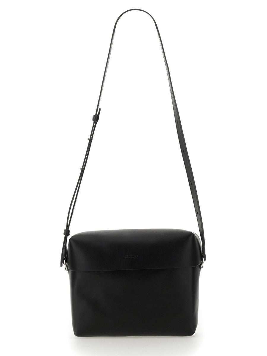 JIL SANDER Men's Leather Crossbody Mini Handbag