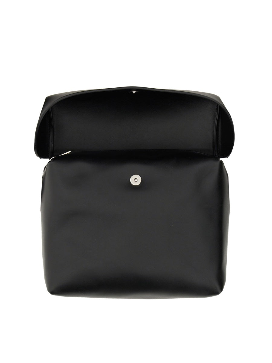 JIL SANDER Men's Leather Crossbody Mini Handbag