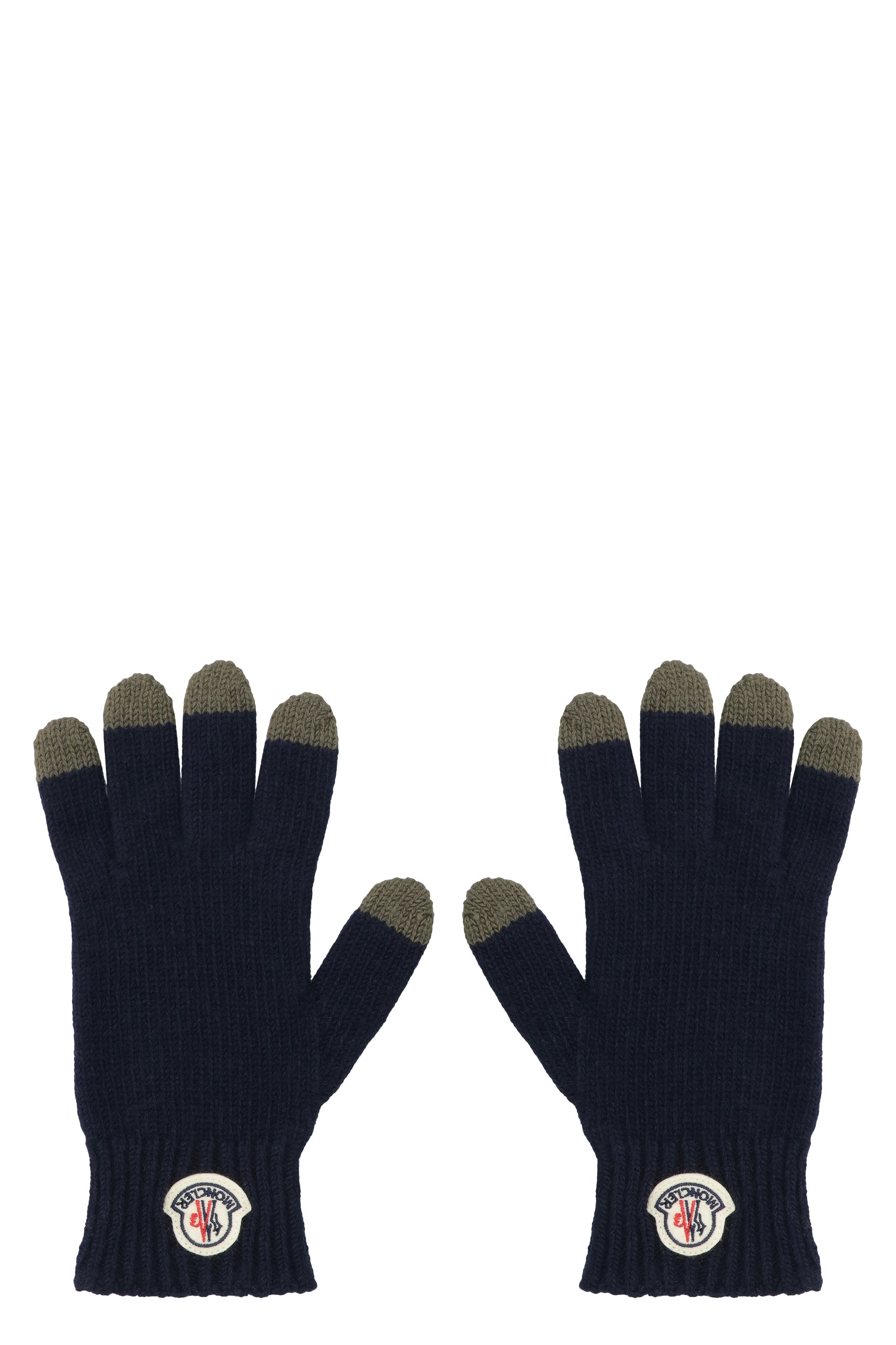 MONCLER KIDS Kids' Wool Gloves with Contrast Inserts - FW24