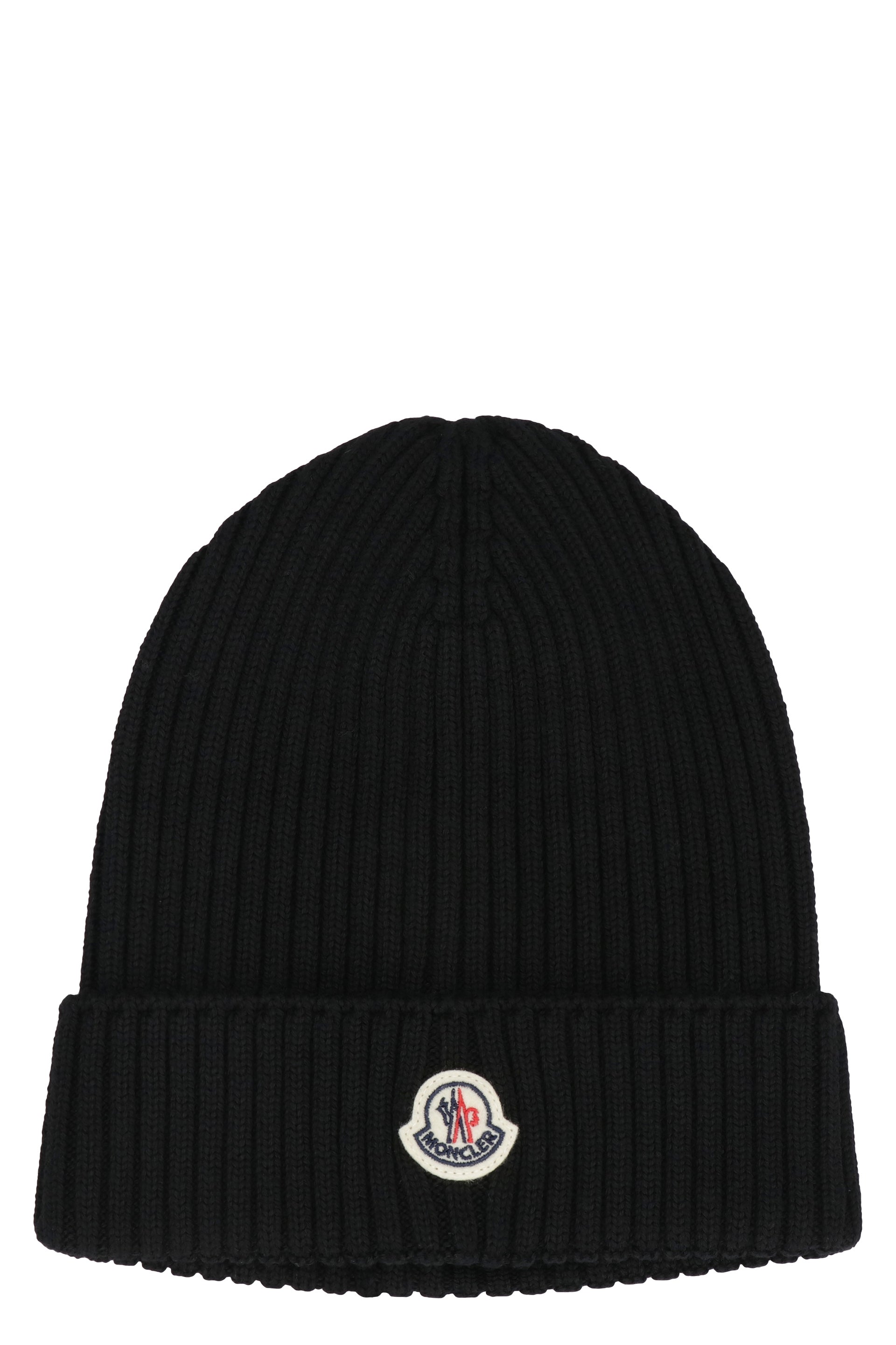 MONCLER KIDS Cozy Turn Up Brim Wool Beanie for Girls