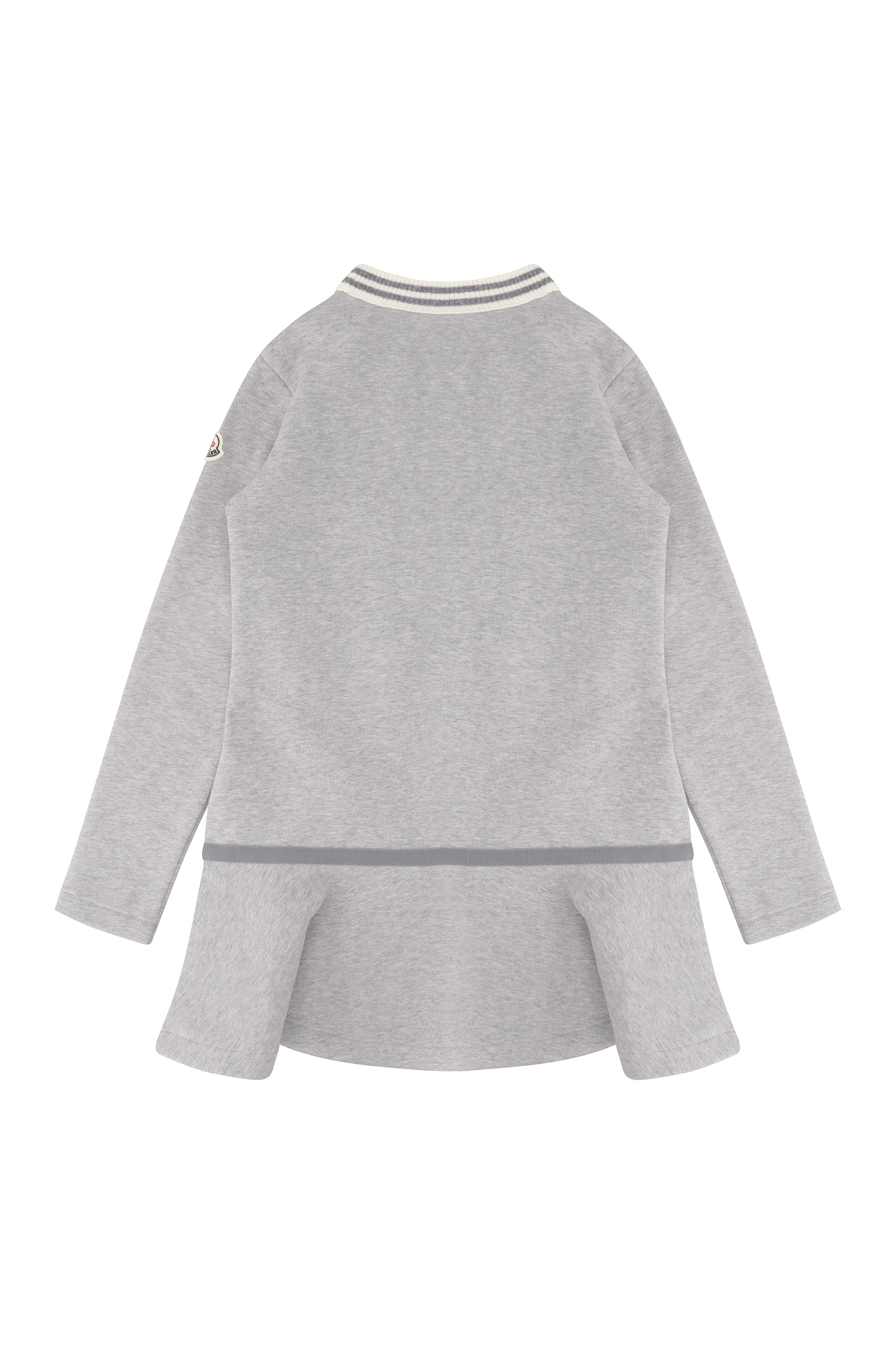 MONCLER KIDS Girls' Cotton Mini-Dress with Grosgrain Waistband