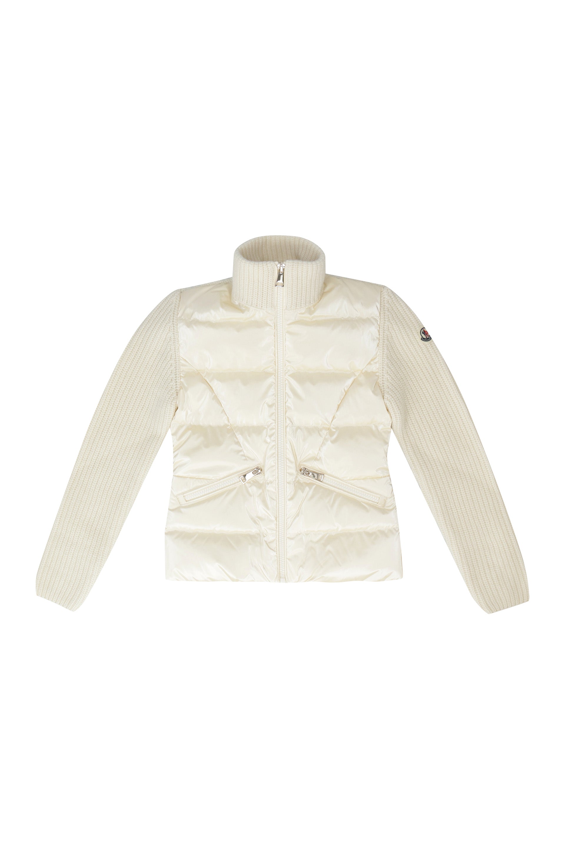 MONCLER KIDS Girls' Mini Cardigan with Padded Front Panel