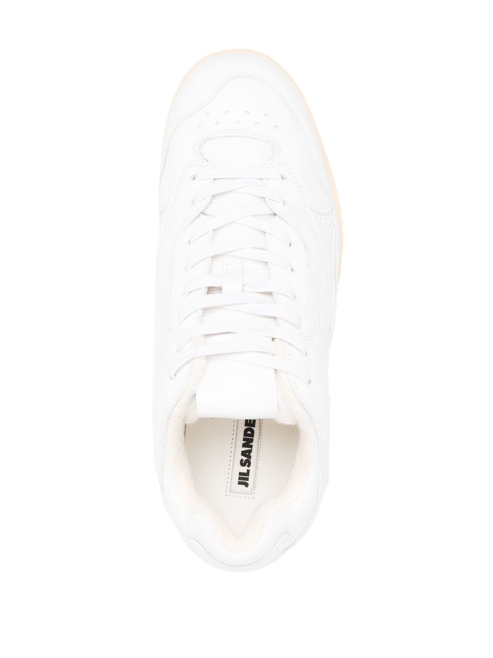 JIL SANDER Premium Leather Low-Top Sneakers