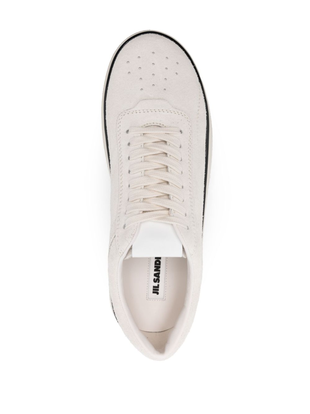 JIL SANDER Premium Leather Lace-Up Sneakers for Men