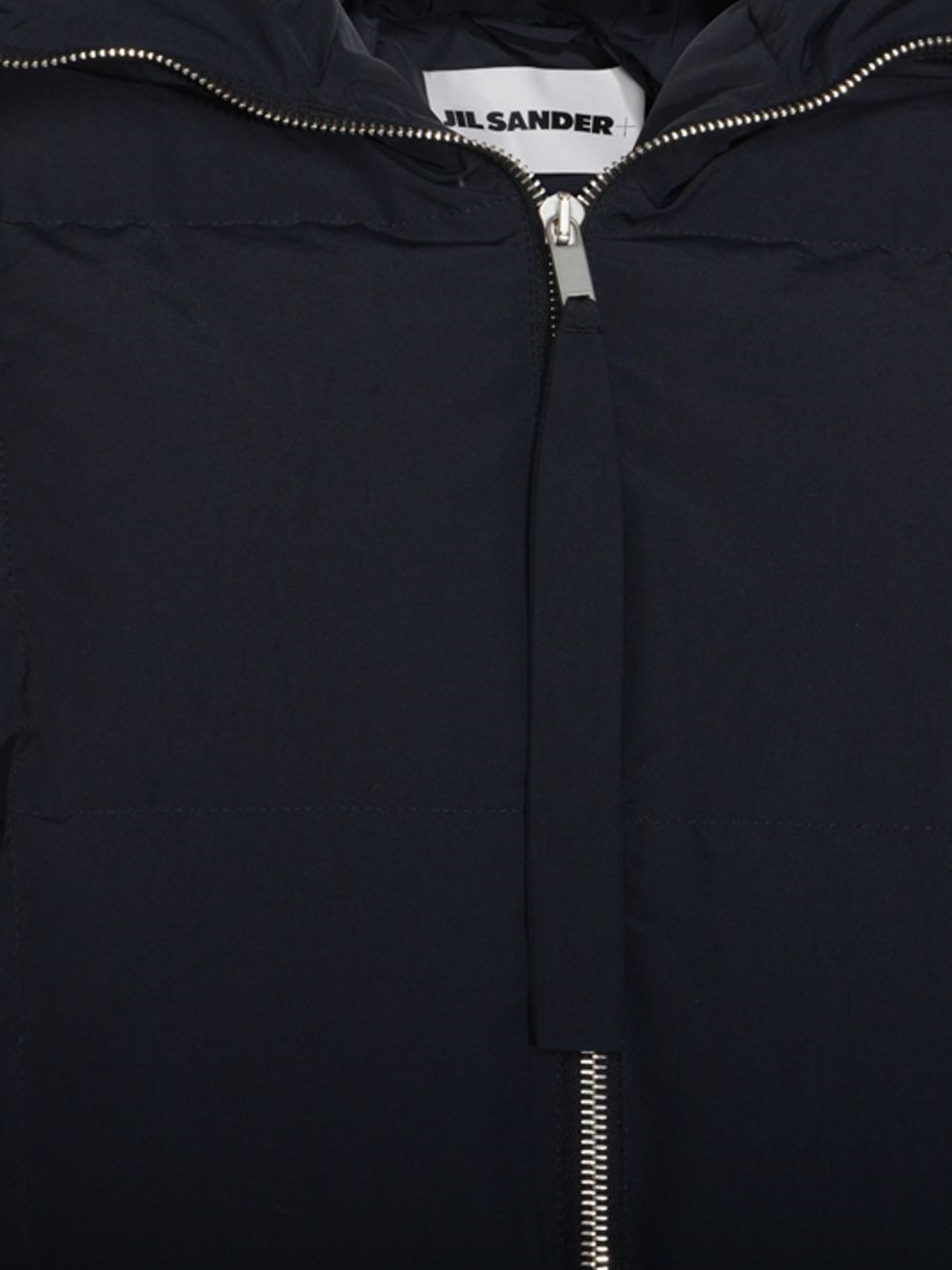 JIL SANDER Hooded Down Jacket with Quilted Design