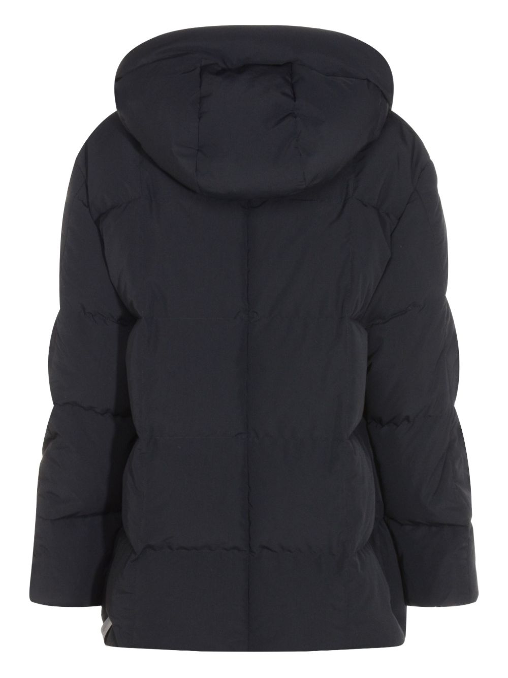 JIL SANDER Hooded Down Jacket with Quilted Design