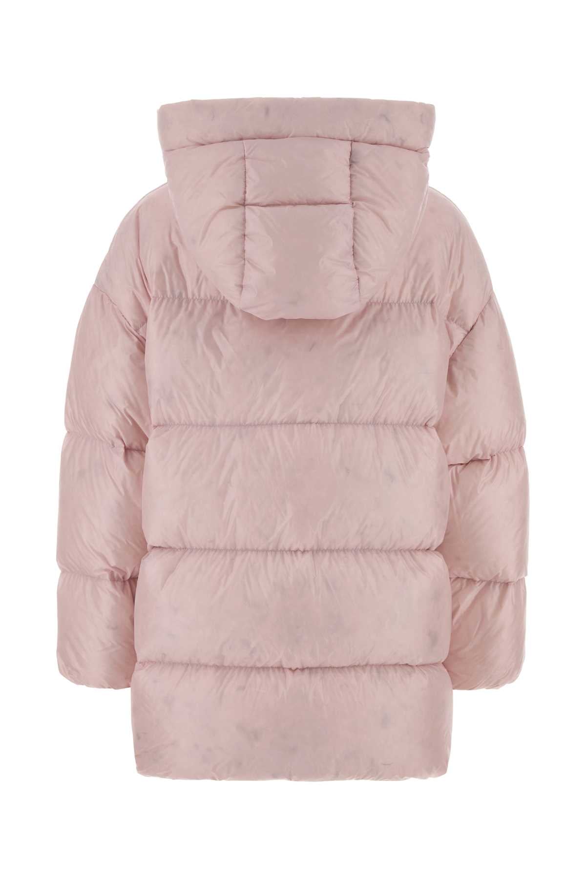 JIL SANDER Pastel Pink Nylon Down Jacket - Women’s Outerwear
