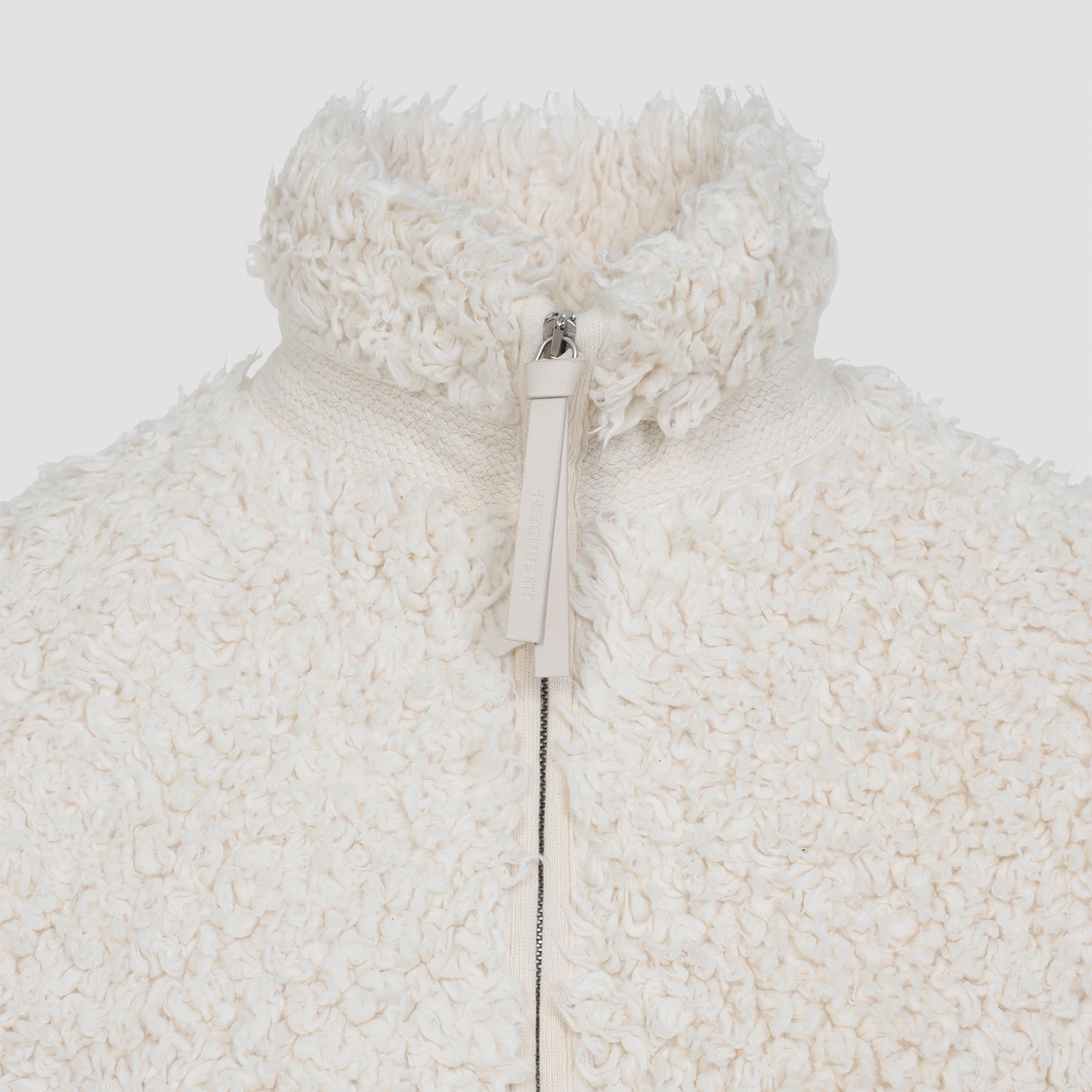 JIL SANDER Shearling Jacket with Stand-Up Collar for Women