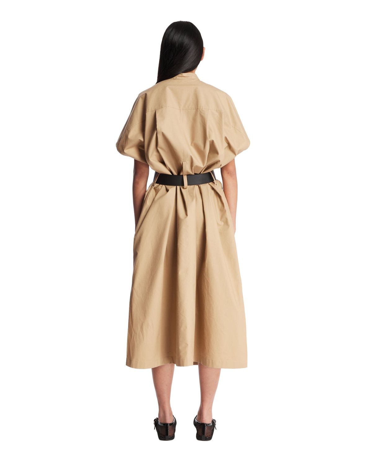JIL SANDER Mini Dress with Brown Belt