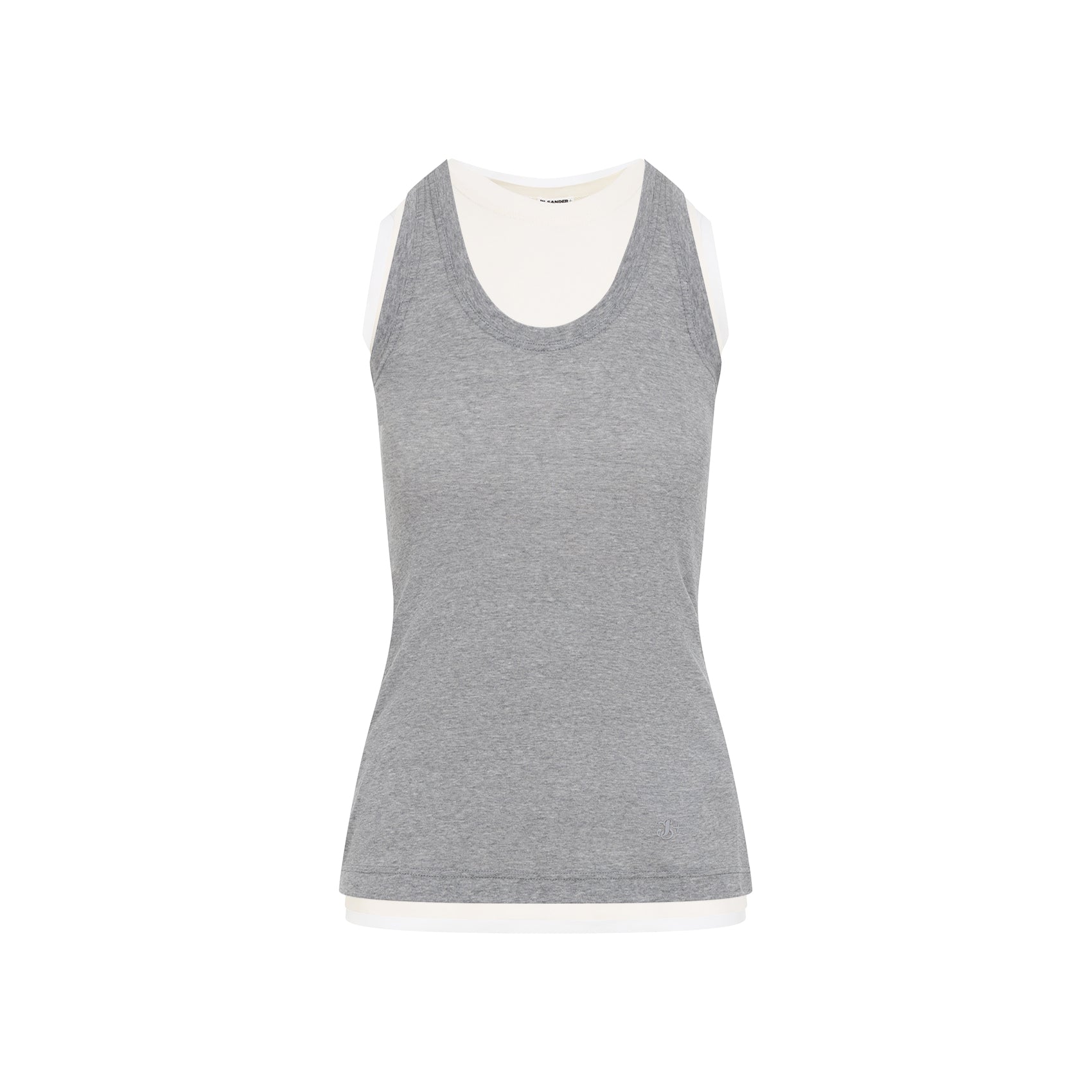 JIL SANDER Cotton Tank Top for Women - Spring Summer 2025