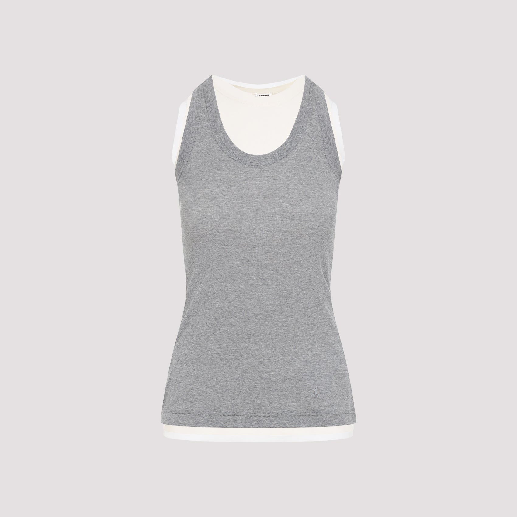 JIL SANDER Cotton Tank Top for Women - Spring Summer 2025