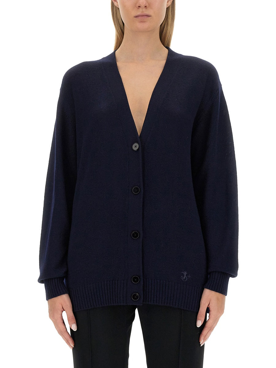 JIL SANDER Classic Wool Cardigan - Size 34