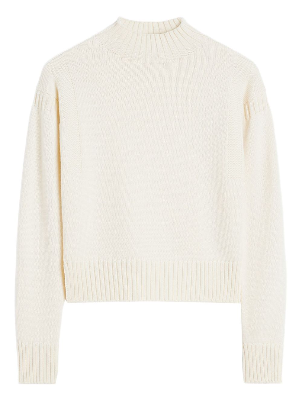 JIL SANDER Wool Sweater with Round Neck and Long Sleeves