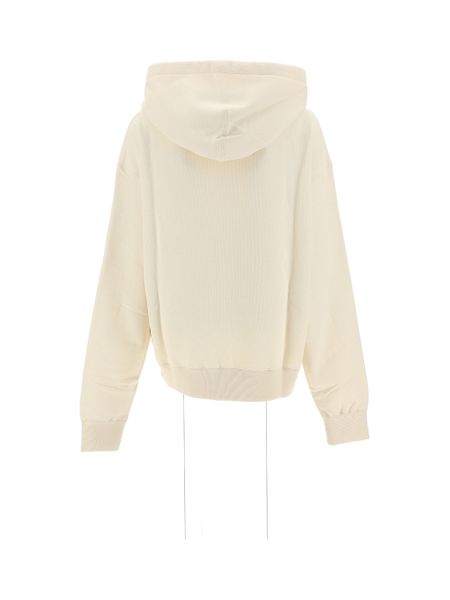 JIL SANDER Ribbed Cotton Hoodie for Women - Fall/Winter 2023