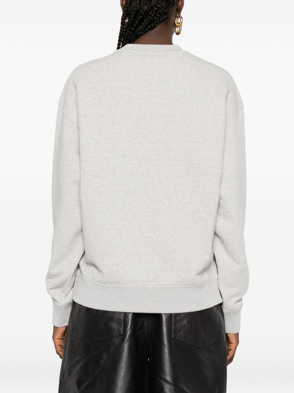 JIL SANDER Embroidered Logo Crew Neck Sweater