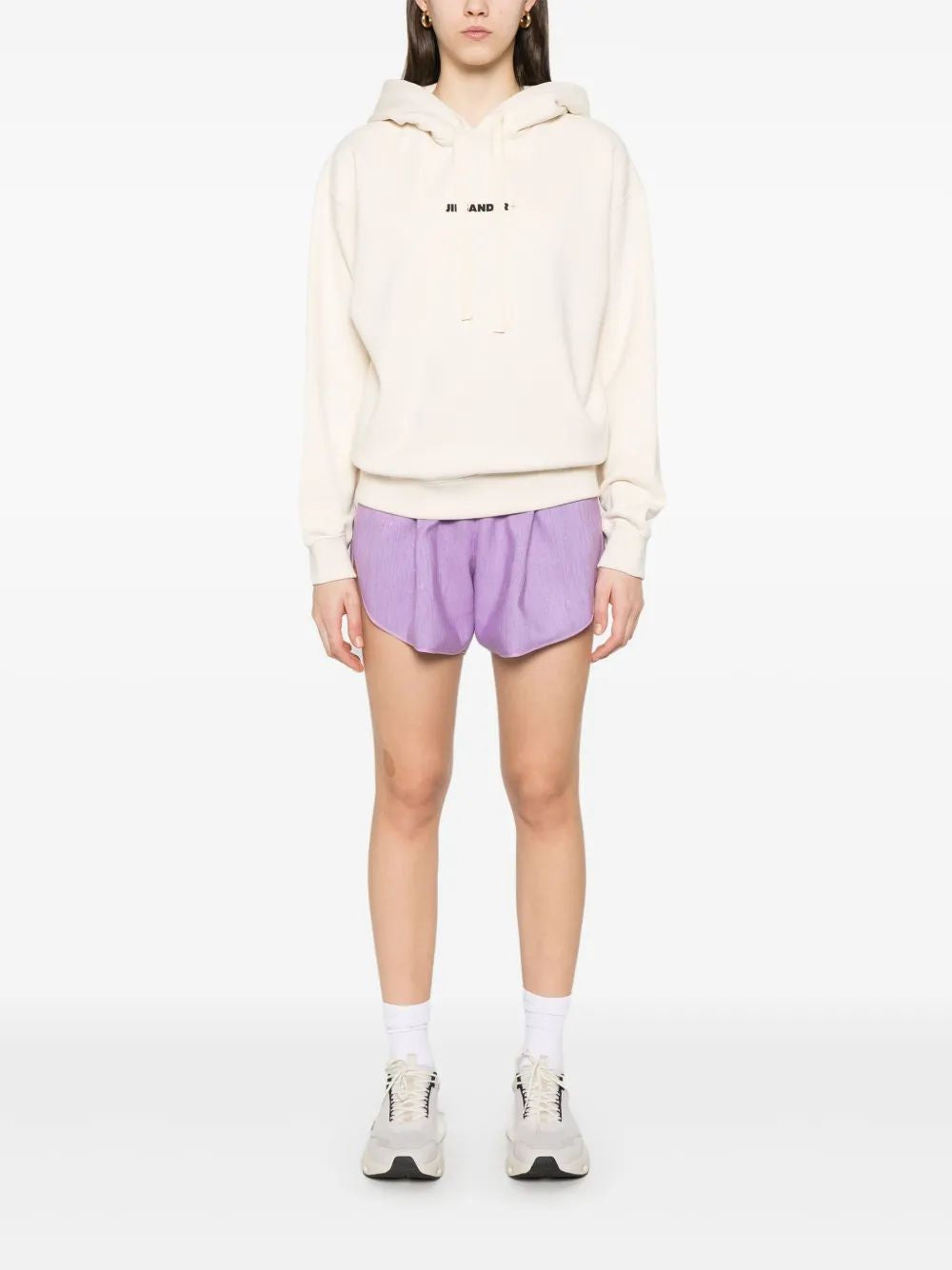 JIL SANDER Natural Logo Hoodie for Women - SS25 Collection