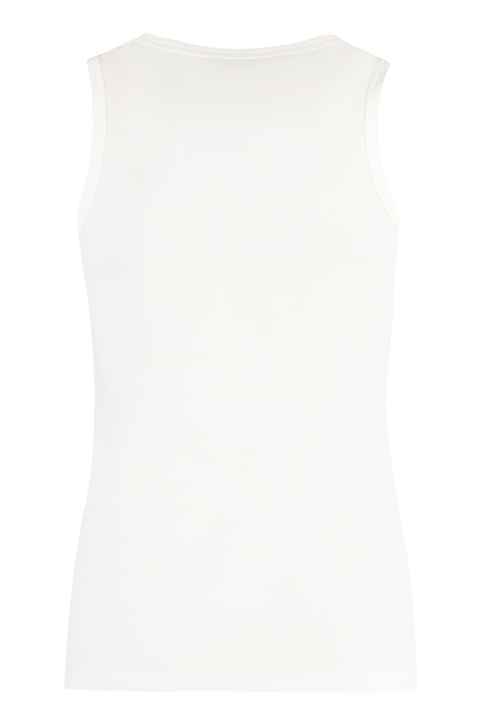 JIL SANDER Ribbed Cotton Tank Top