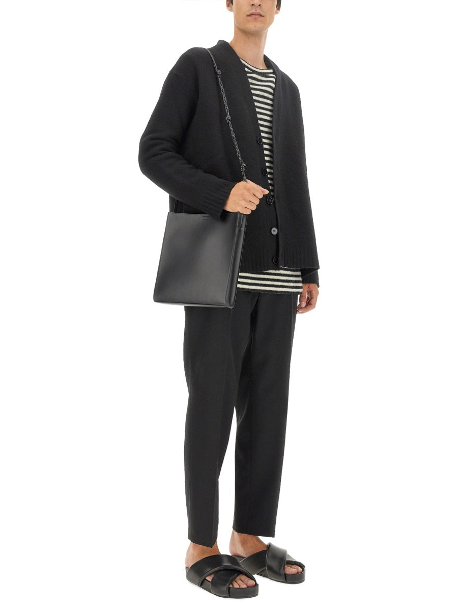 JIL SANDER Boxy Fit Striped Shirt - Size L