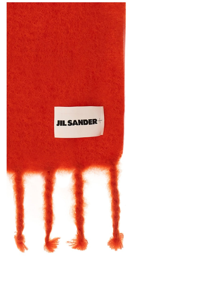 JIL SANDER Mohair Wool Scarf for Men - Fall/Winter 2025