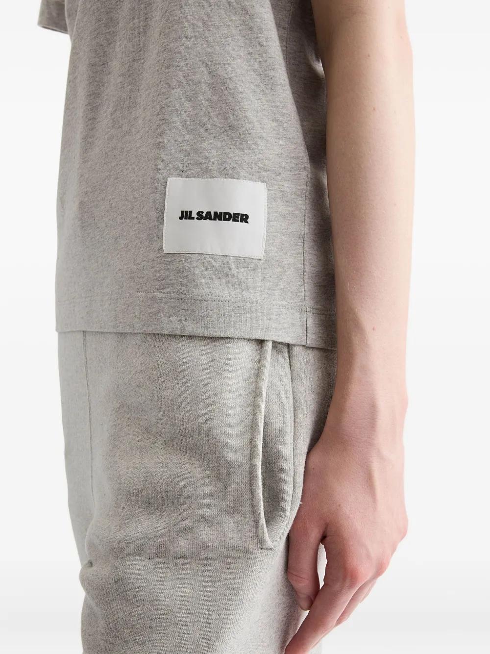 JIL SANDER Pack of Three Short-Sleeve T-Shirts with Logo Label