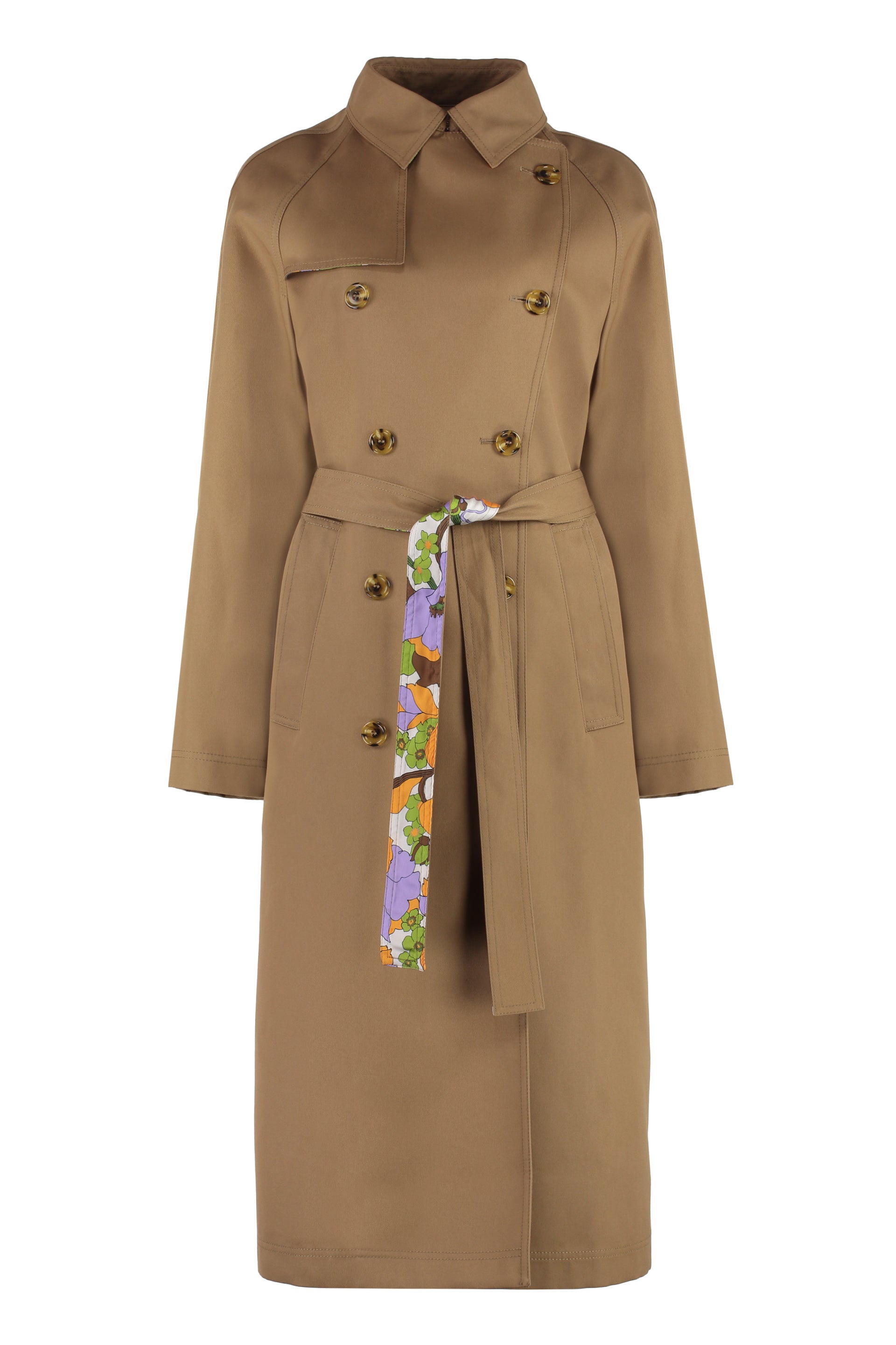 LA DOUBLE J Chic Double-Breasted Trench Jacket