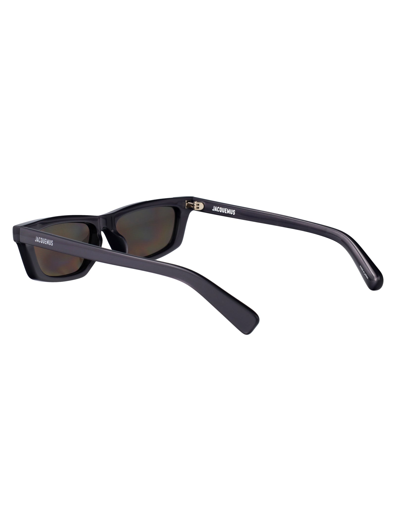 JACQUEMUS Sleek Metallic Acetate Sunglasses - Trapezi Style