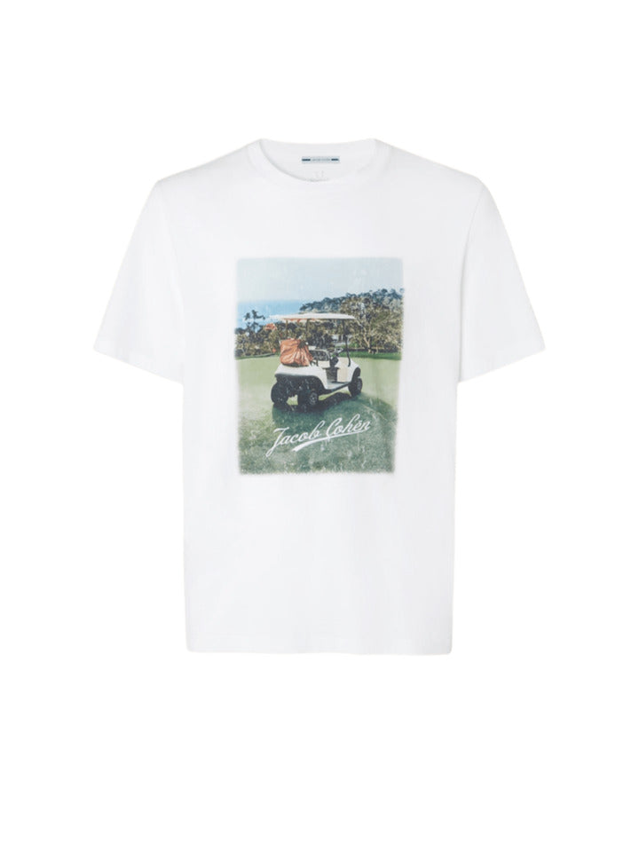JACOB COHEN Casual Golf Print T-Shirt for Men