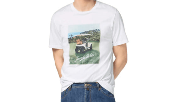 JACOB COHEN Casual Golf Print T-Shirt for Men
