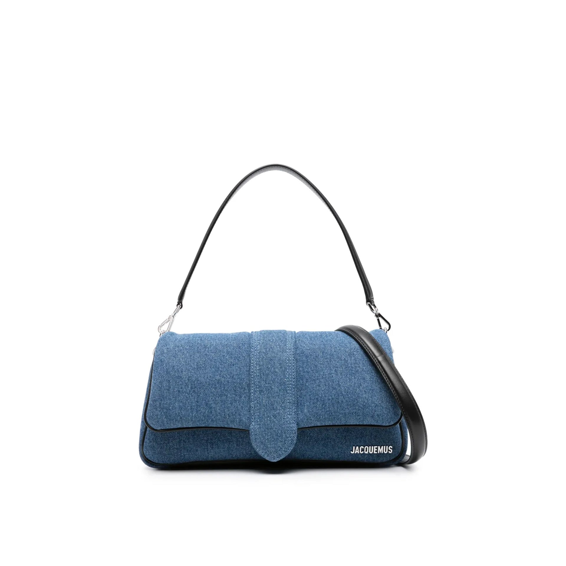 JACQUEMUS Mini Padded Denim Handbag with Double Straps
