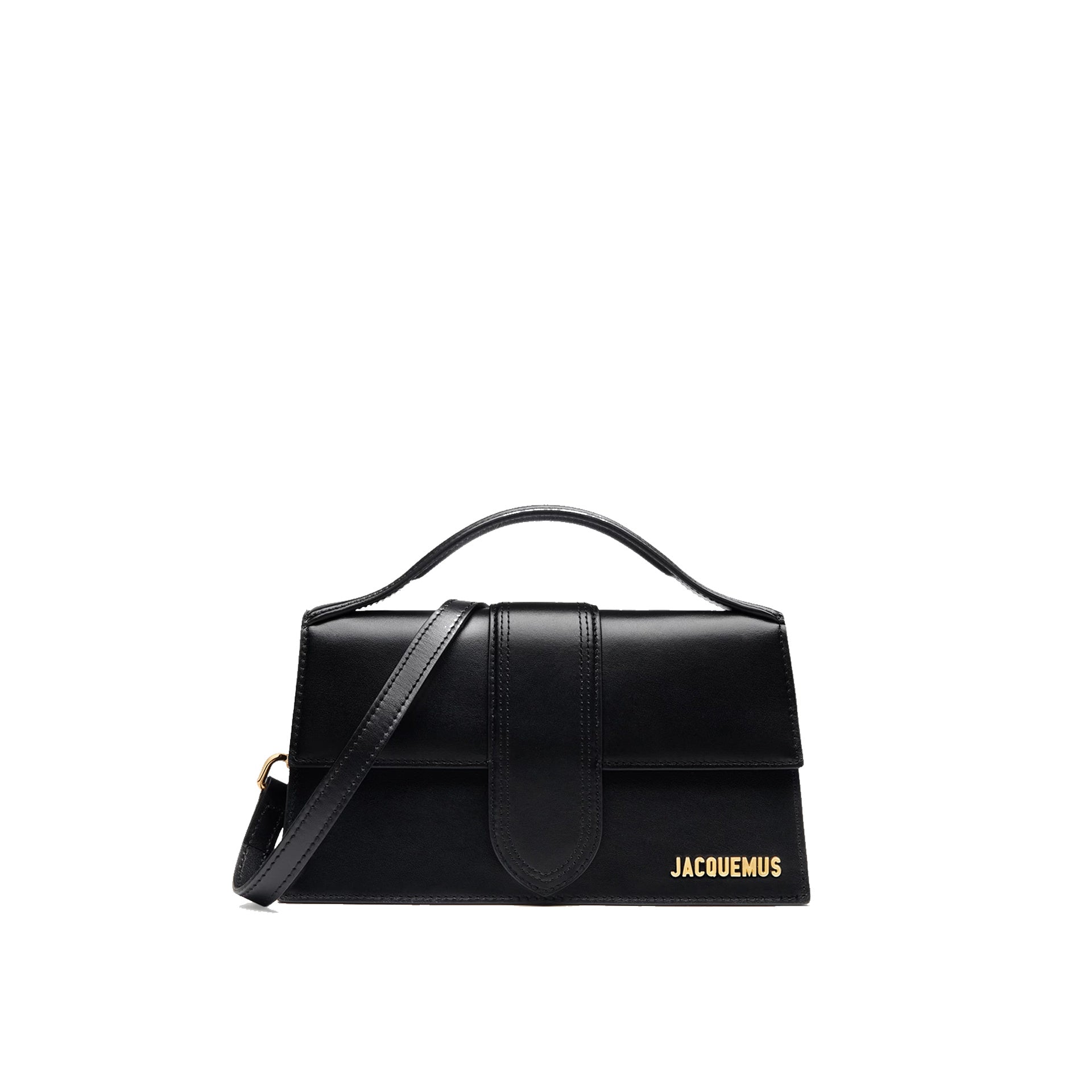 JACQUEMUS Mini Leather Handbag with Gold Logo