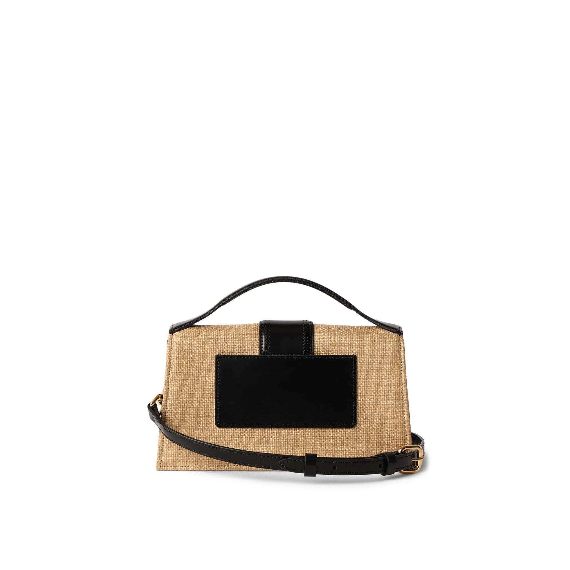 JACQUEMUS Mini Raffia Effect Shoulder Handbag