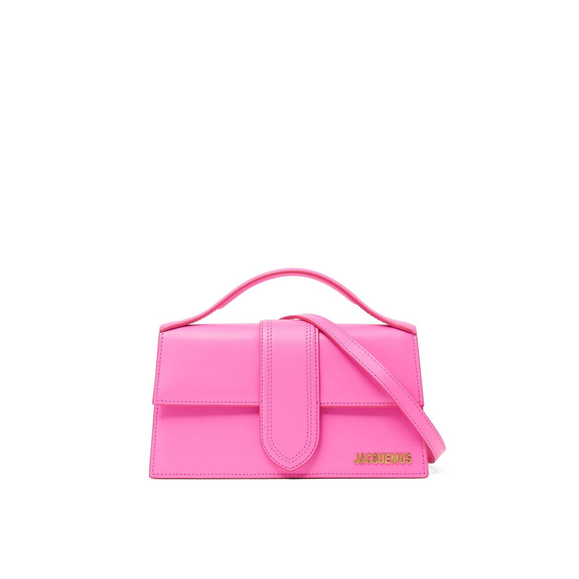 JACQUEMUS Mini Shoulder Handbag with Flap Top Closure