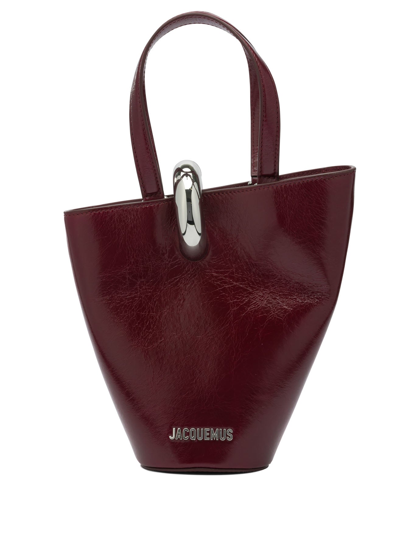 JACQUEMUS Mini Bucket Handbag with Asymmetrical Design