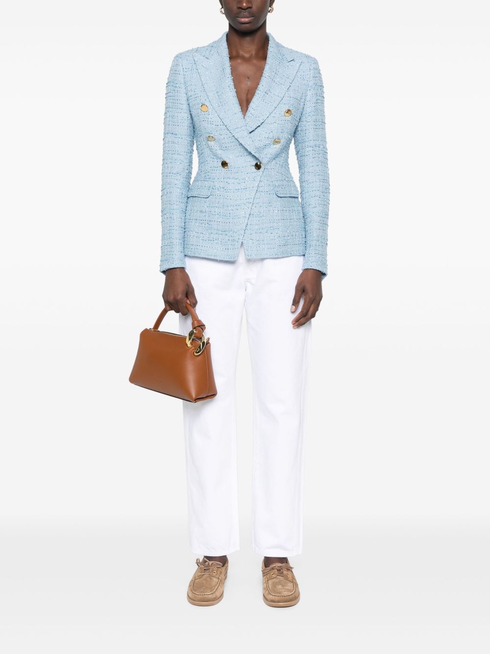 TAGLIATORE Cotton Single-Breasted Jacket for Women