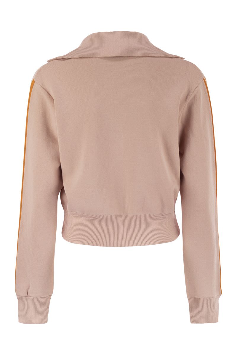 AUTRY Knit Tennis-Style Zip Sweatshirt - Regular Fit