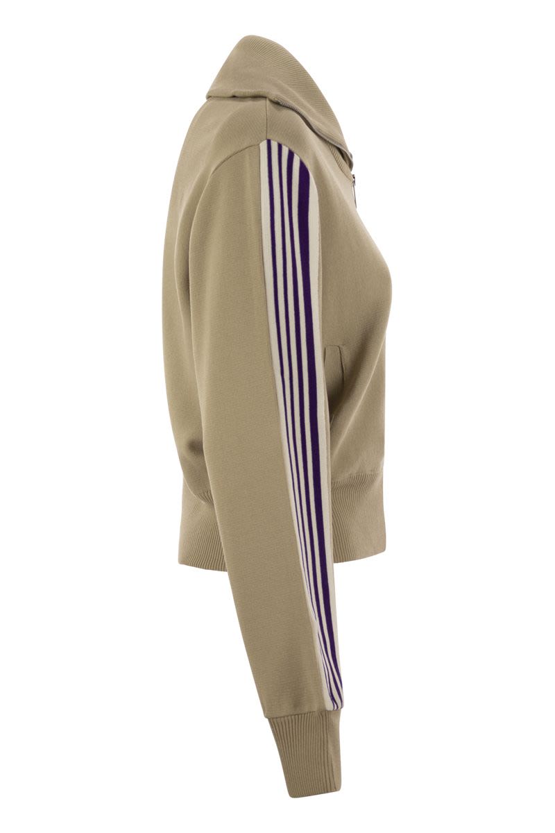 AUTRY Knit Tennis-Style Zip Sweatshirt (Regular Fit)