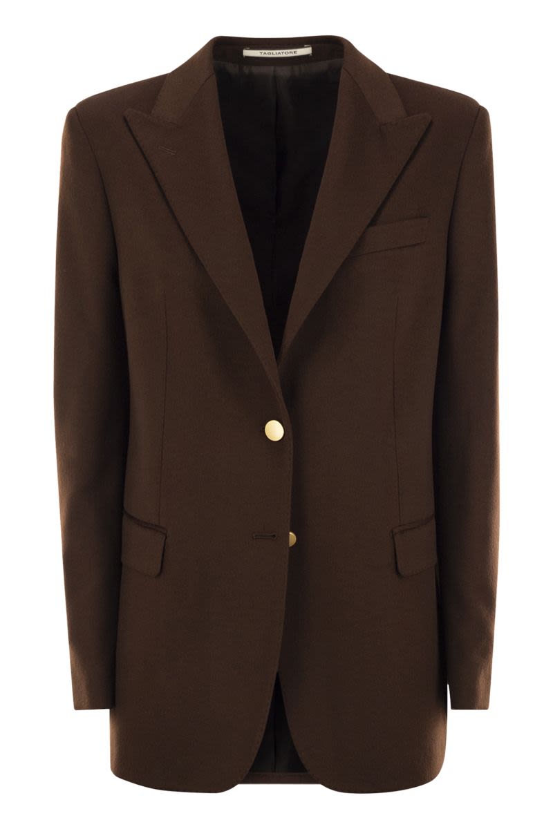 TAGLIATORE Elegant Cashmere Blazer with Tailored Fit - Two Button Design
