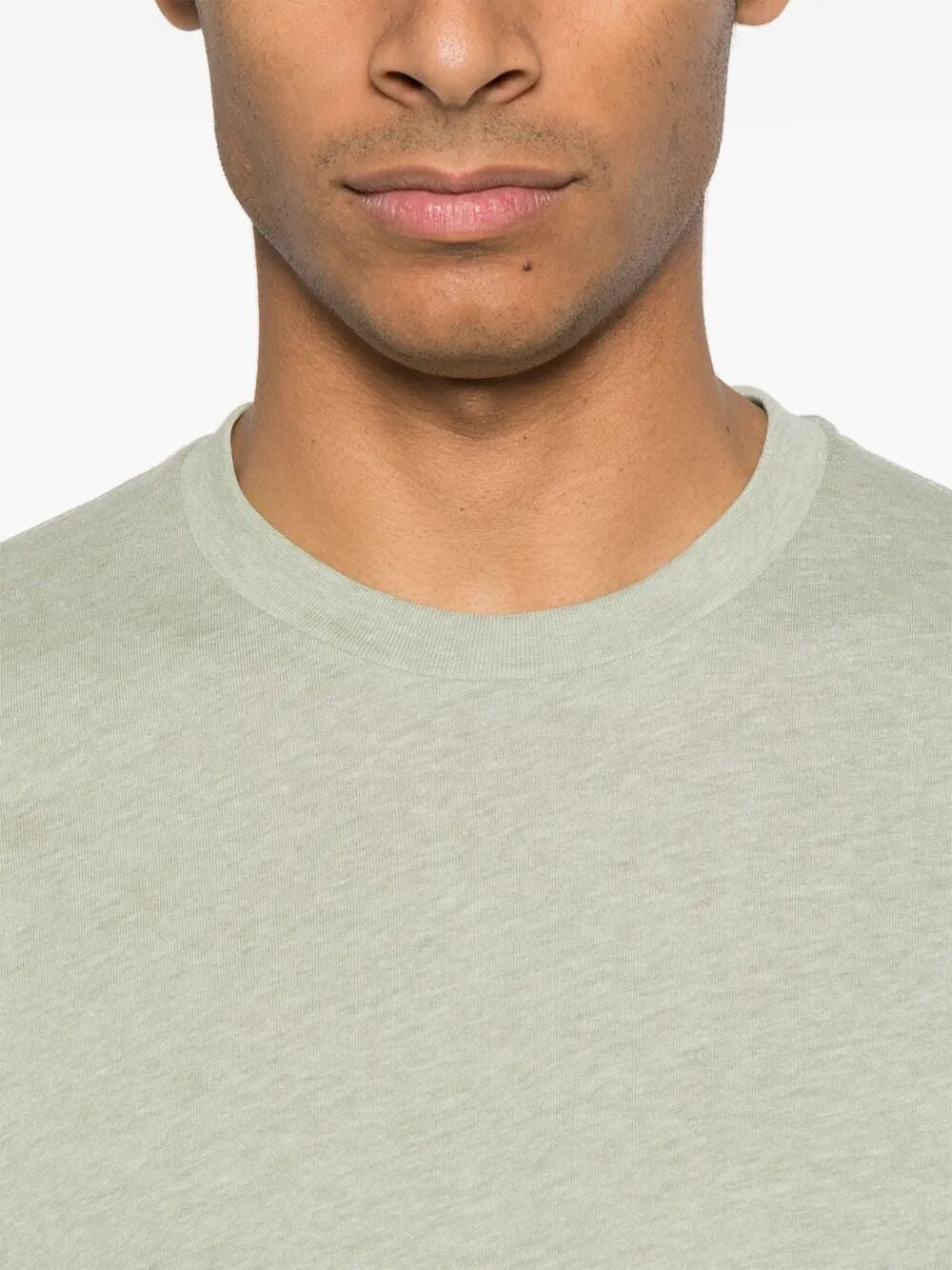 TOM FORD Cotton Blend Melange Crew Neck T-Shirt